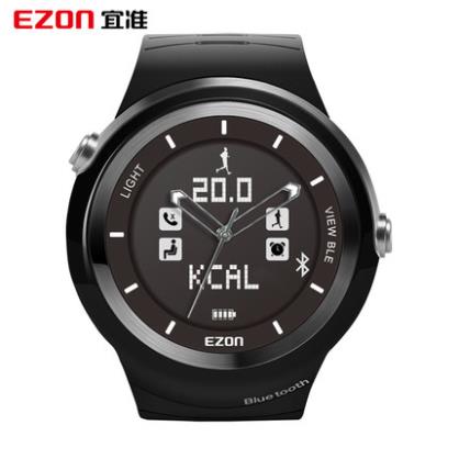 EZON宜准跑步表蓝牙智能手表男防水多功能户外运动电子指针石英表