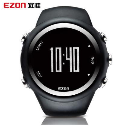 EZON宜准运动表GPS手表男多功能户外电子表防水夜光测速跑步表