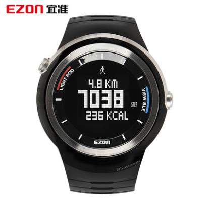 EZON宜准多功能运动智能休闲电子手表品质男士防水跑步计步腕表S2